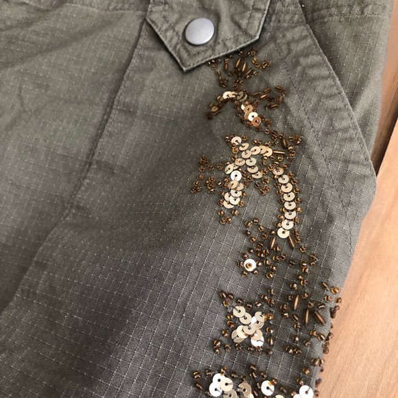 Cache .. beaded cargo pants - Picture 3 of 16